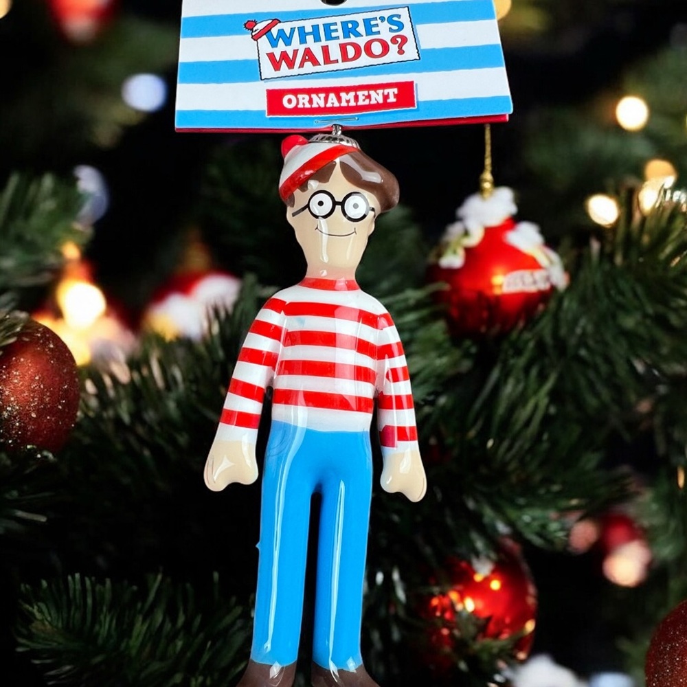 Holiday Ornament - Red, Blue, White
